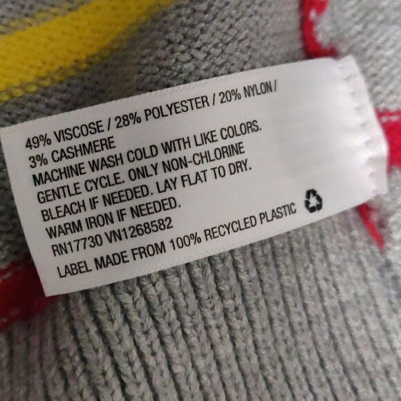 NWOT Striped Crewneck Sweater - LaLigne × Target Gray/Red/Blue size XL - Picture 6 of 6